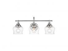  3610-BA3 CH-CLR - Daphne 3-Light Vanity Light in Chrome with Clear Glass